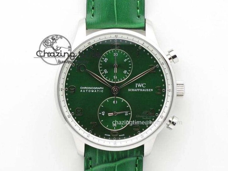 MIROTIME 0414 Portuguese IW371415 ZF 1:1 Best Edition RG Black dial On Brown Leather Strap A Modern 7286